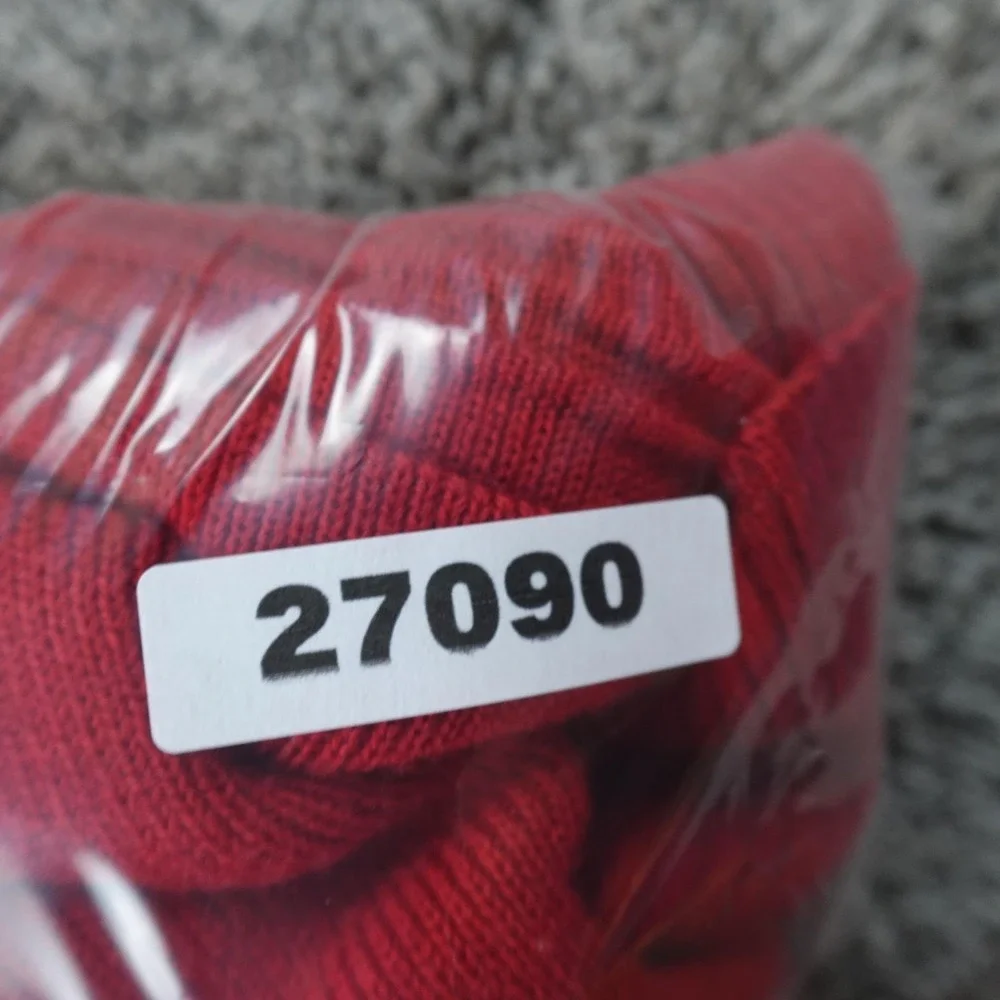 VTG Wool Blend Sweater Mens L Red 1/4 Zip Mock Neck Pullover Outdoor Hiking Warm